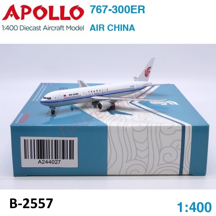 1:400 Apollo Air China B767-300ER B-2557/B-2559/B-2560 Aircraft Model+Free Tractor