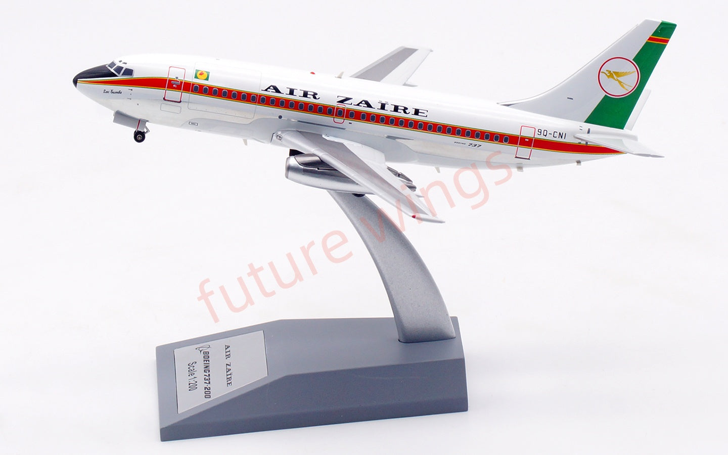 1:200 InFlight200 Air Zaire B737-200 9Q-CNI Diecast Aircraft Model