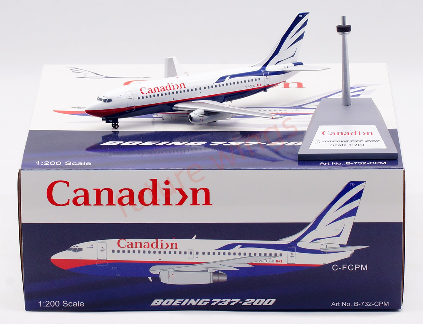 1:200 B-Models Canadian B737-200 C-FCPM Diecast Aircraft Model