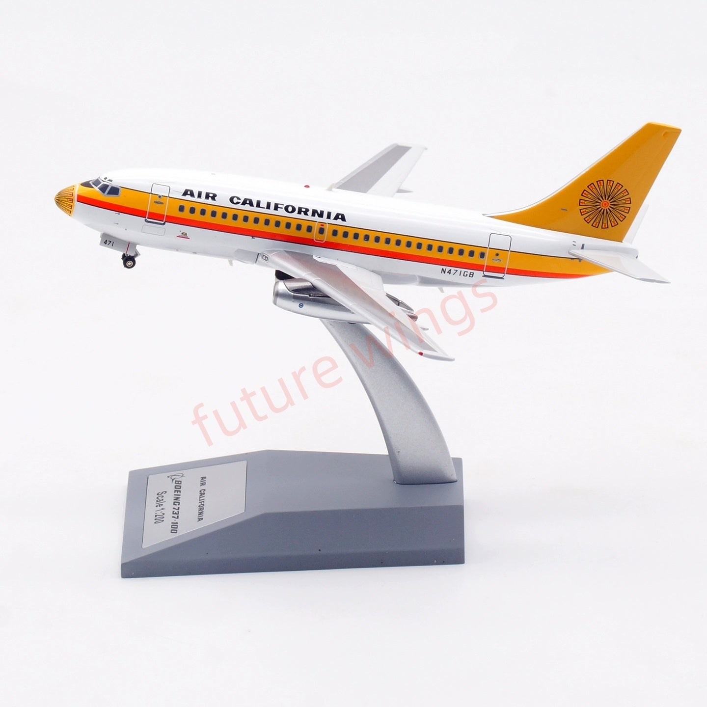 1:200 InFlight200 Air California B737-100 N471GB Diecast Aircraft Model