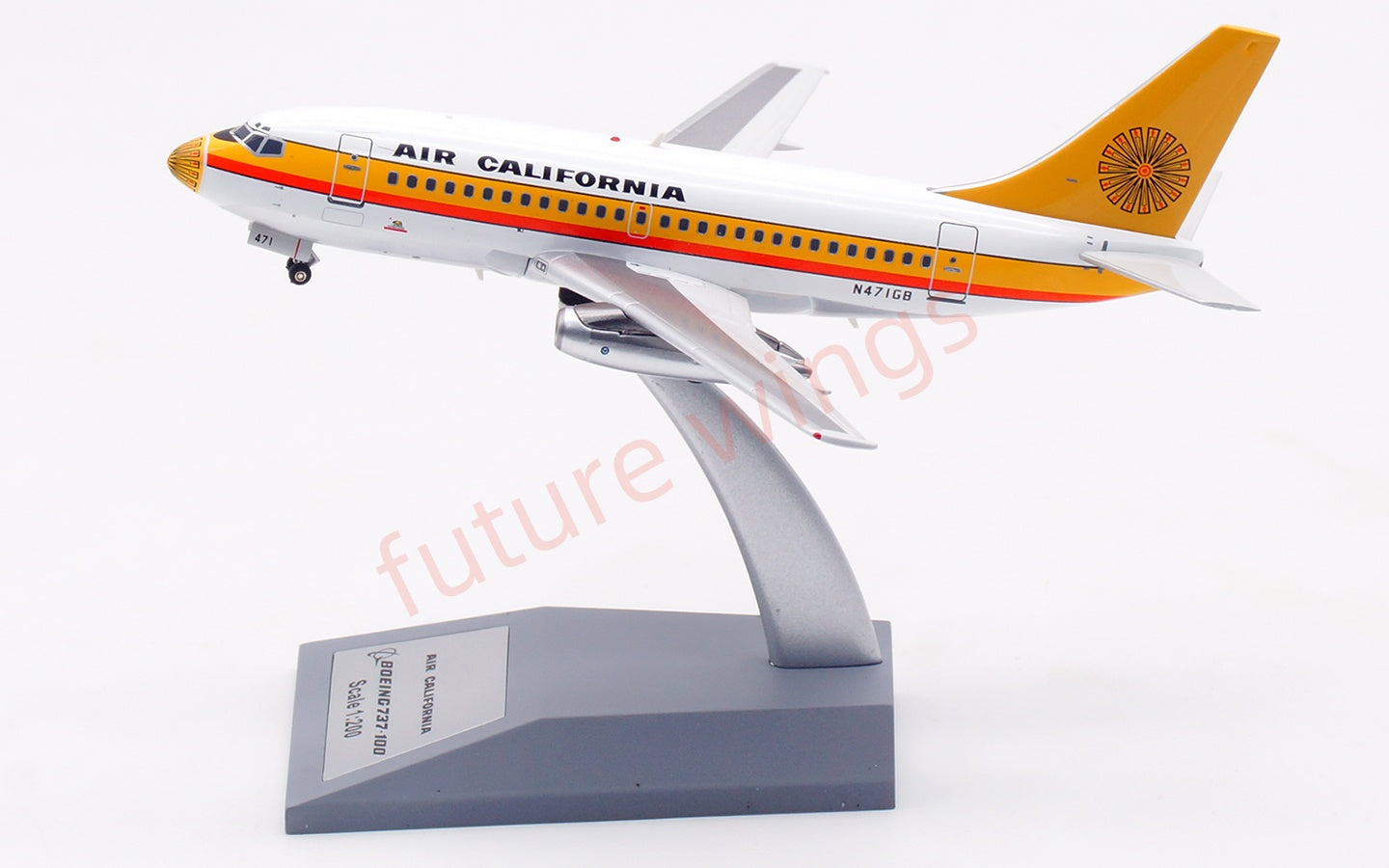 1:200 InFlight200 Air California B737-100 N471GB Diecast Aircraft Model