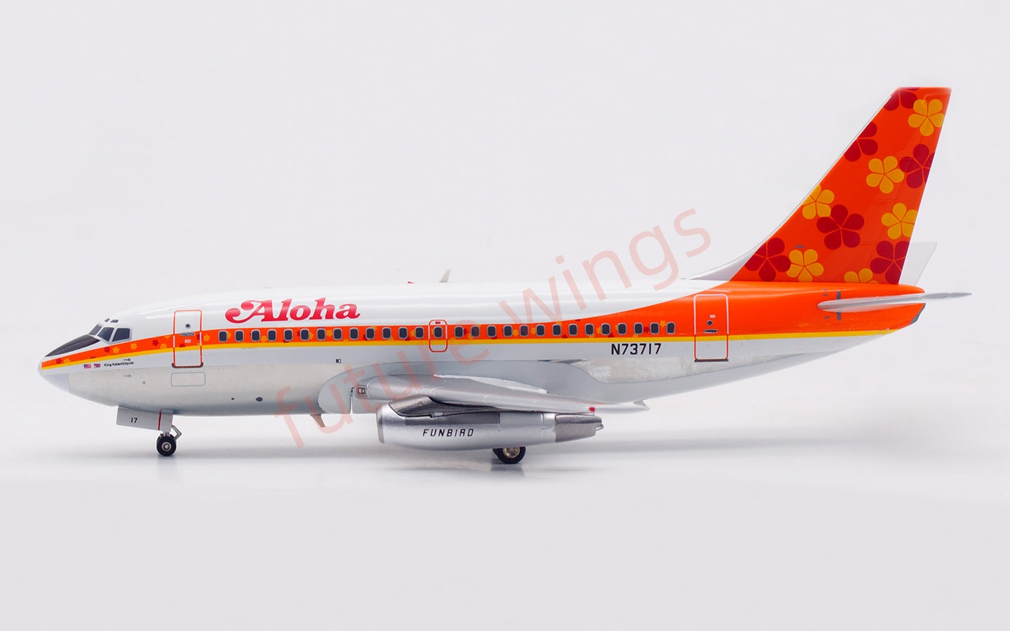 1:200 InFlight200 Aloha B737-100 N73717 Diecast Aircraft Model