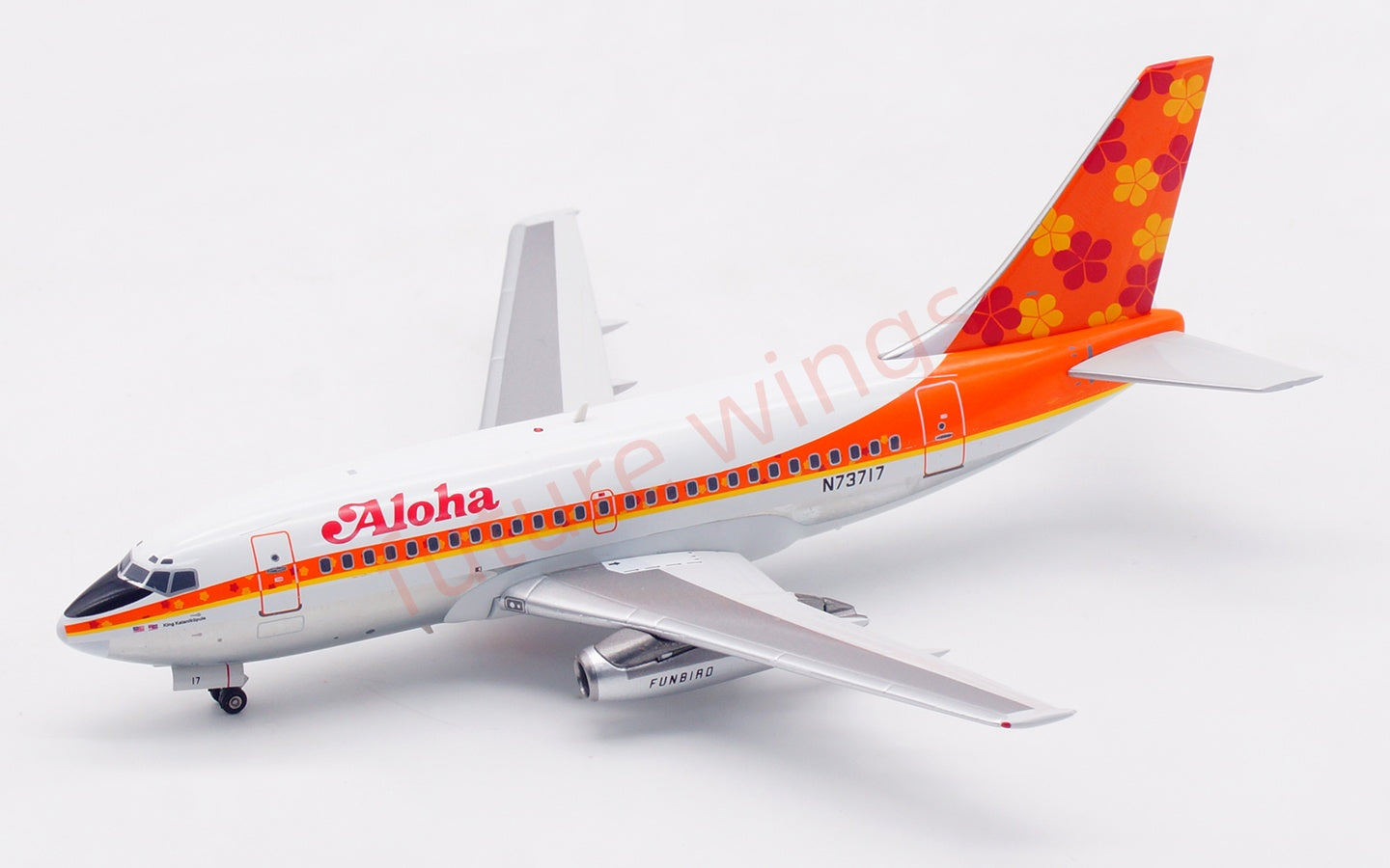 1:200 InFlight200 Aloha B737-100 N73717 Diecast Aircraft Model
