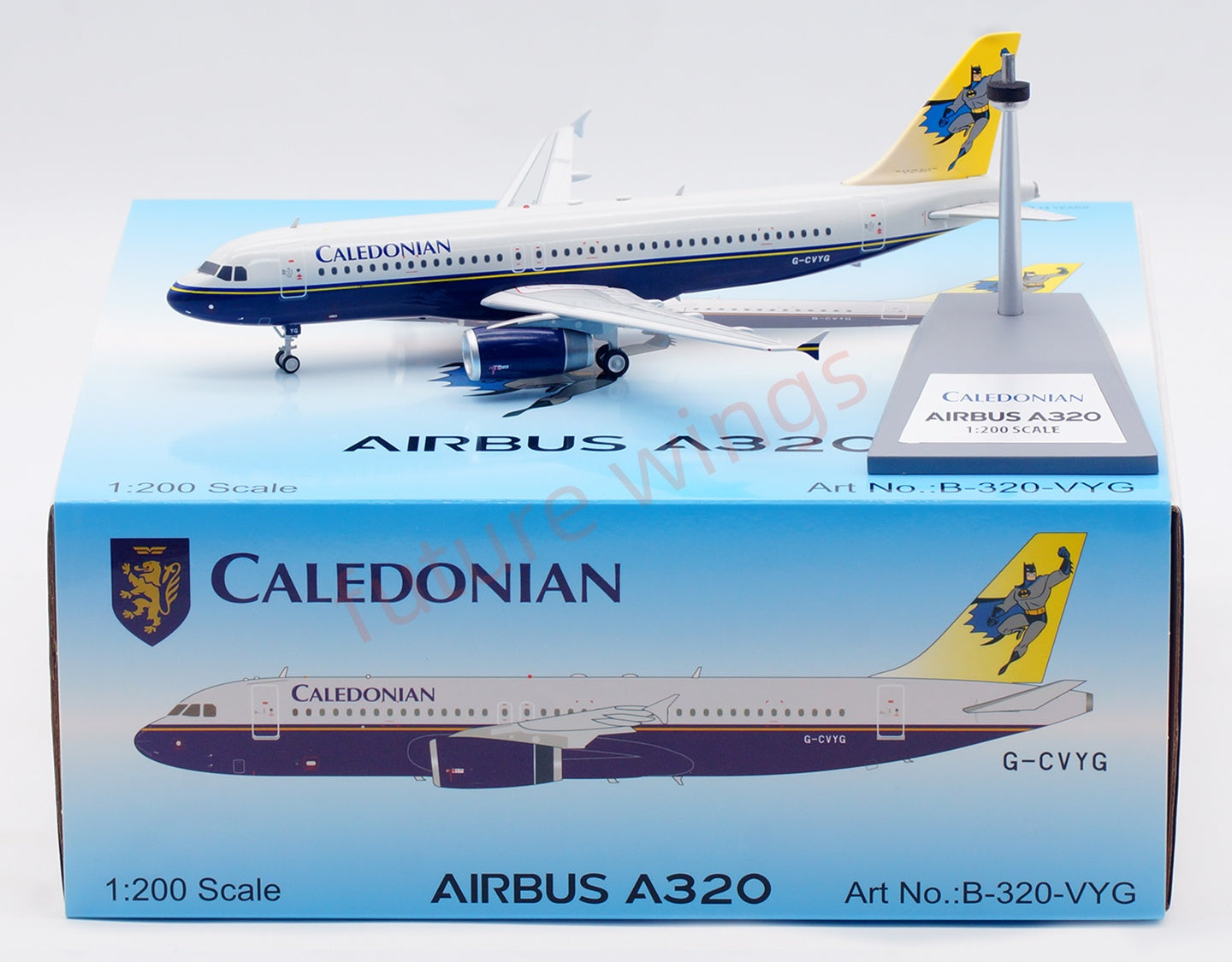 1:200 B-Models Caledonian A320 G-CVYG Diecast Aircraft Model