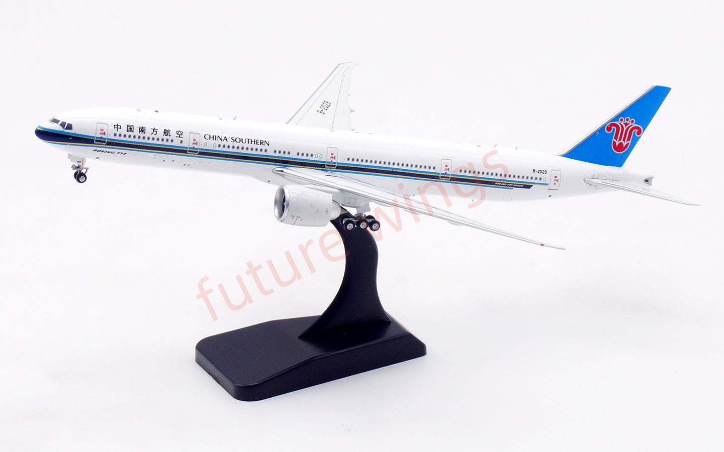 1:400 Aviation400 China Southern Airlines B777-300ER B-2029 Aircraft Model Free Tractor+Stand