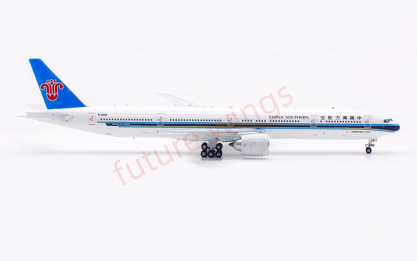 1:400 Aviation400 China Southern Airlines B777-300ER B-2029 Aircraft Model Free Tractor+Stand