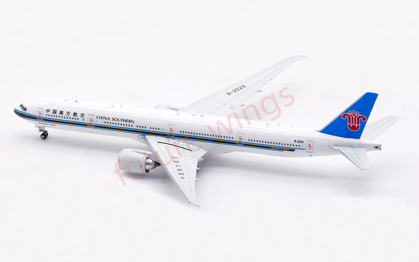 1:400 Aviation400 China Southern Airlines B777-300ER B-2029 Aircraft Model Free Tractor+Stand