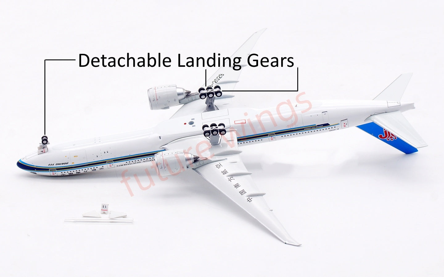1:400 Aviation400 China Southern Airlines B777-300ER B-2029 Aircraft Model Free Tractor+Stand