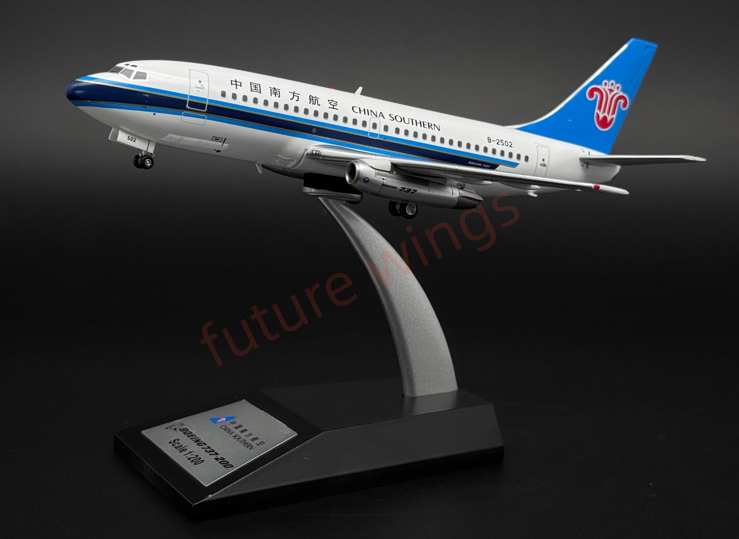 1:200 KJ Model(InFlight200*)China Southern Airlines B737-200 B-2502 Diecast Aircraft Model