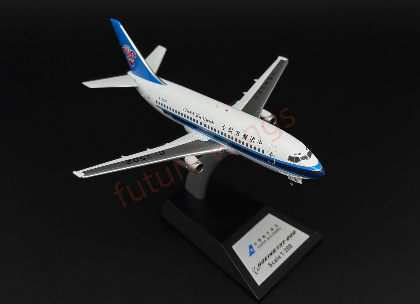 1:200 KJ Model(InFlight200*)China Southern Airlines B737-200 B-2502 Diecast Aircraft Model