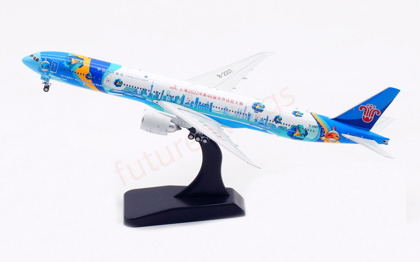 1:400 Aviation400 China Southern Airlines B777-300ER B-2007 Aircraft Model Free Tractor+Stand