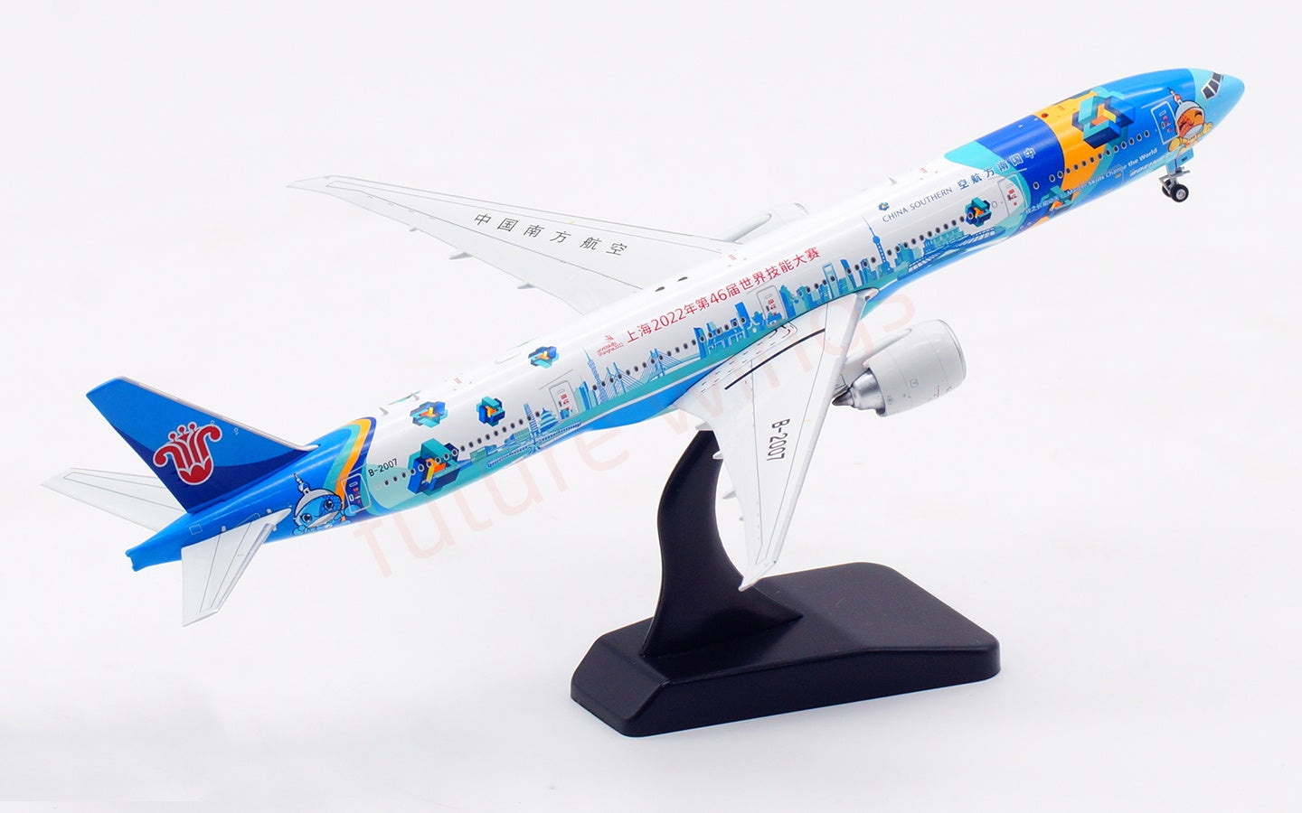 1:400 Aviation400 China Southern Airlines B777-300ER B-2007 Aircraft Model Free Tractor+Stand