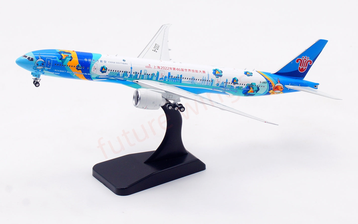 1:400 Aviation400 China Southern Airlines B777-300ER B-2007 Aircraft Model Free Tractor+Stand