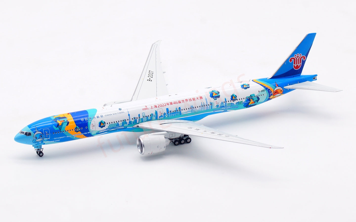 1:400 Aviation400 China Southern Airlines B777-300ER B-2007 Aircraft Model Free Tractor+Stand