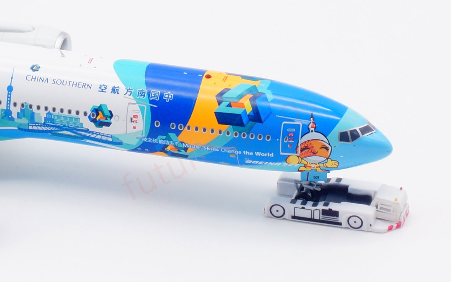 1:400 Aviation400 China Southern Airlines B777-300ER B-2007 Aircraft Model Free Tractor+Stand