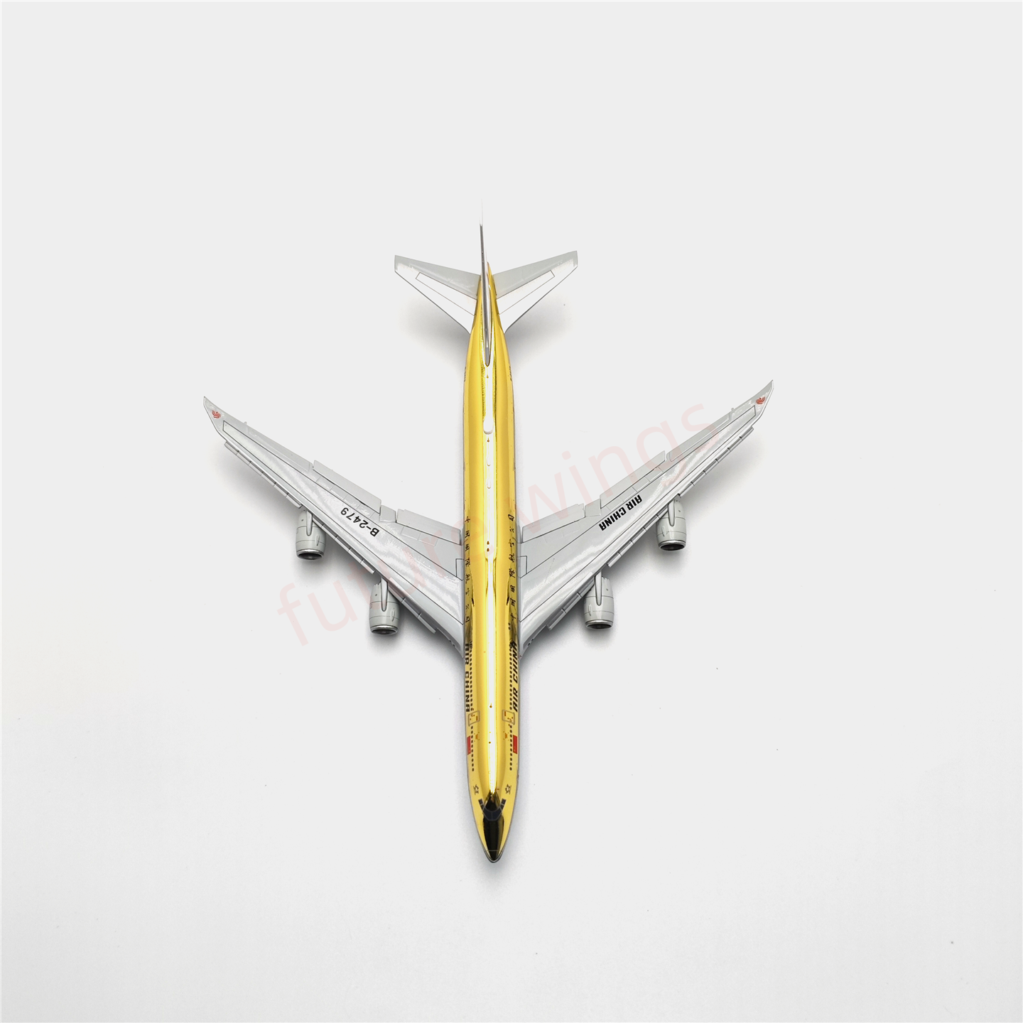 (RARE)1:400 YY Wings Air China B747-8 B-2479 (Gold Color) Aircraft Model Free Tractor+Stand