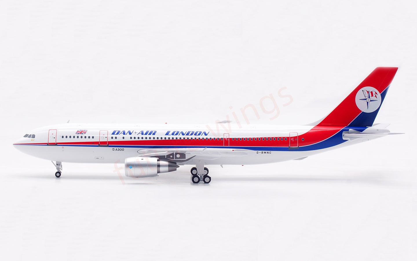 1:200 InFlight200 DAN Air Airbus A300B4 G-BMNC Diecast Aircraft Model With Stand