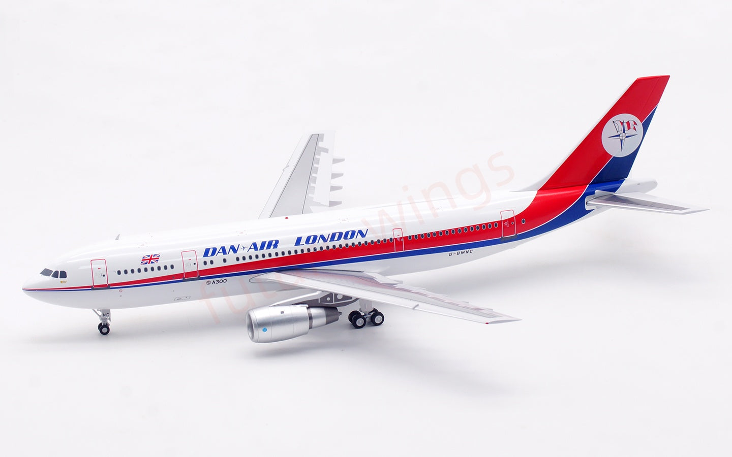 1:200 InFlight200 DAN Air Airbus A300B4 G-BMNC Diecast Aircraft Model With Stand