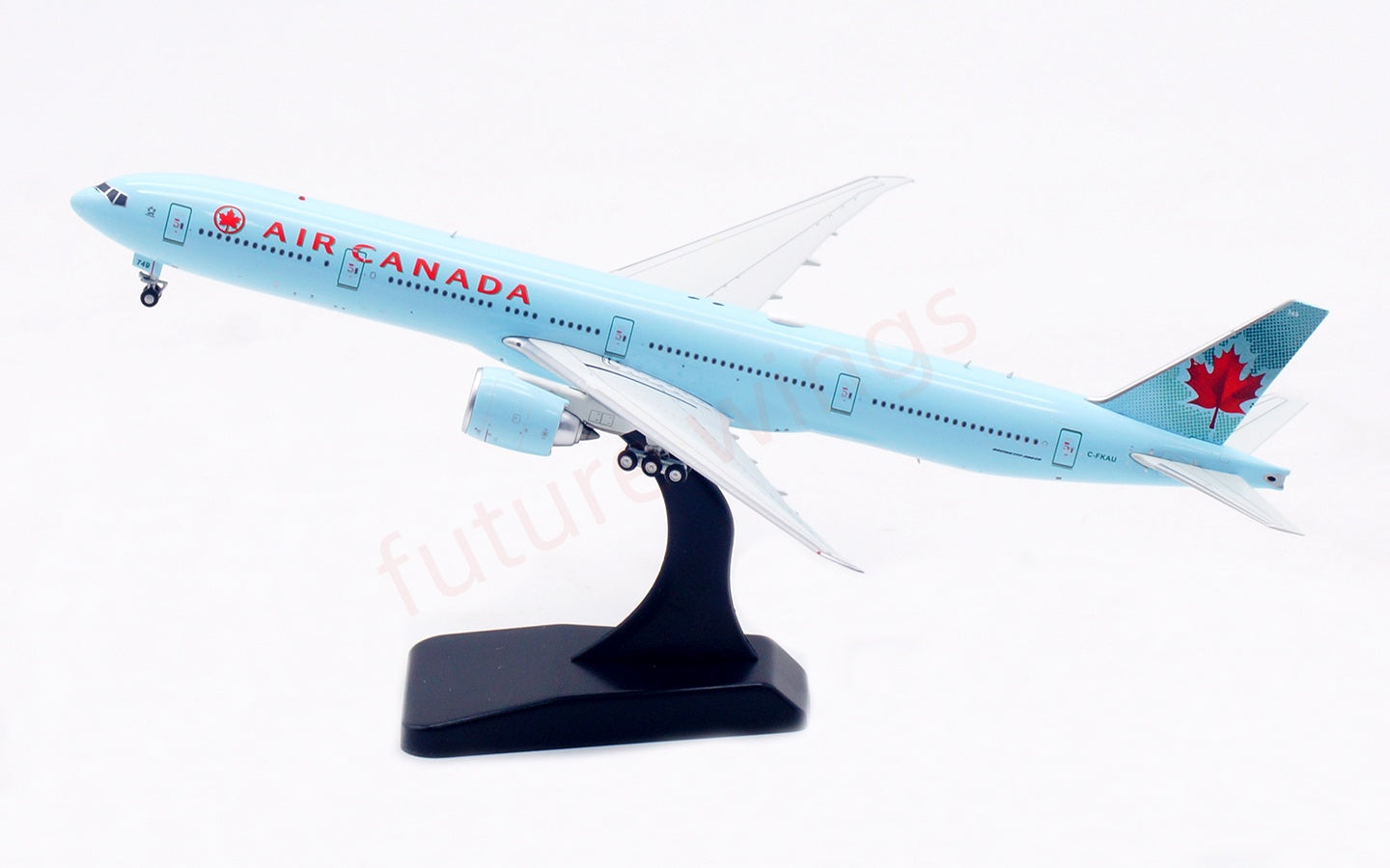 1:400 Aviation400 Air Canada B777-300ER C-FKAU Aircraft Model Free Tractor+Stand