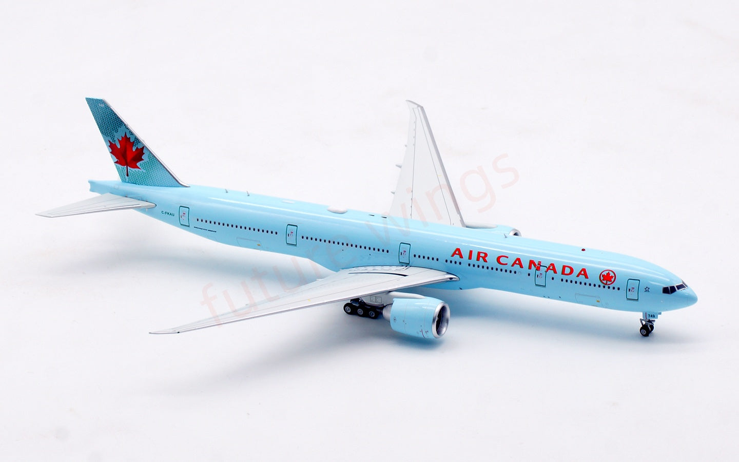 1:400 Aviation400 Air Canada B777-300ER C-FKAU Aircraft Model Free Tractor+Stand