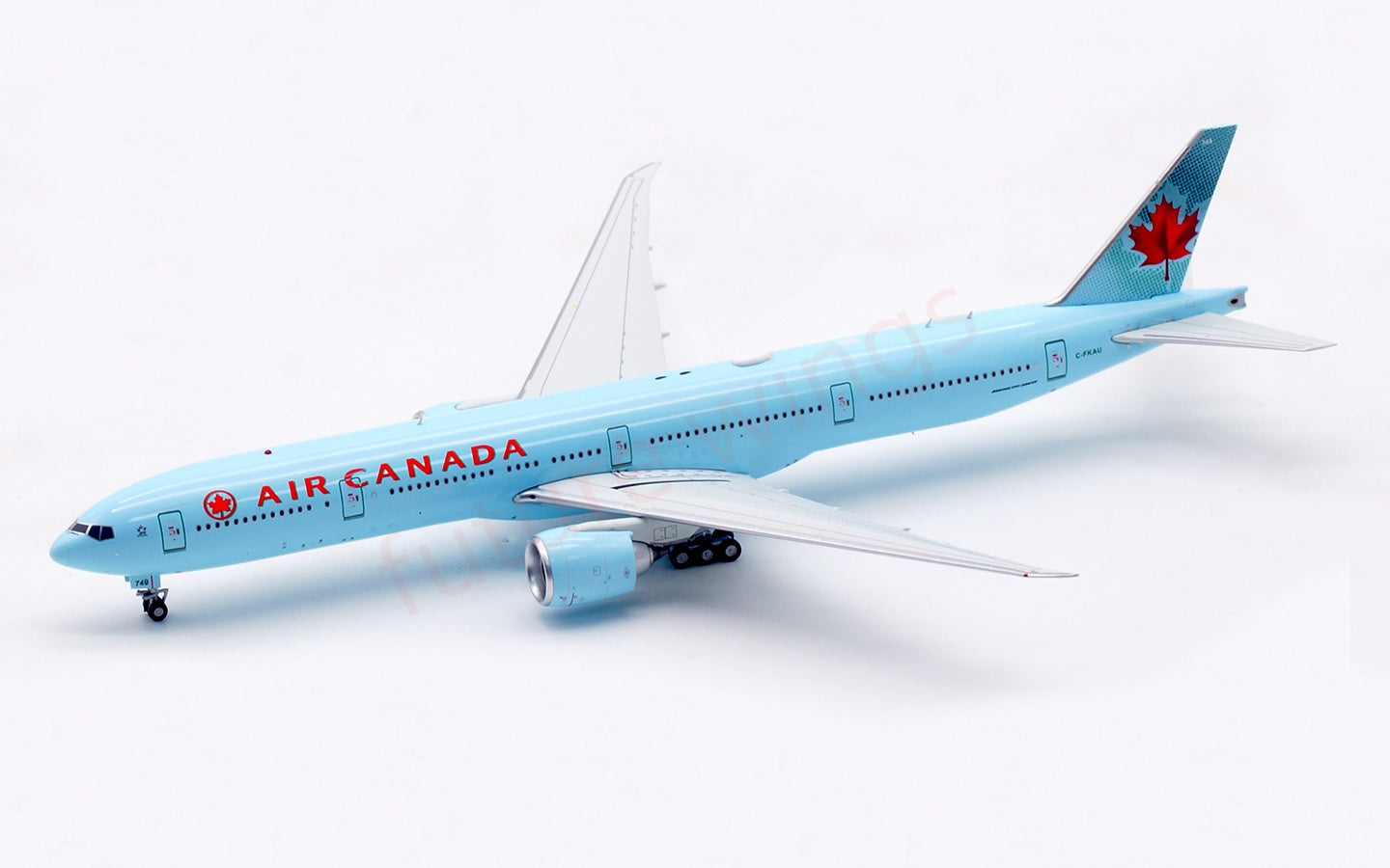 1:400 Aviation400 Air Canada B777-300ER C-FKAU Aircraft Model Free Tractor+Stand