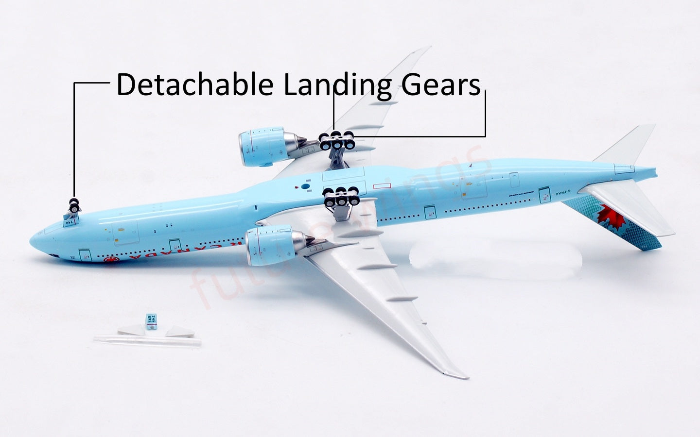 1:400 Aviation400 Air Canada B777-300ER C-FKAU Aircraft Model Free Tractor+Stand