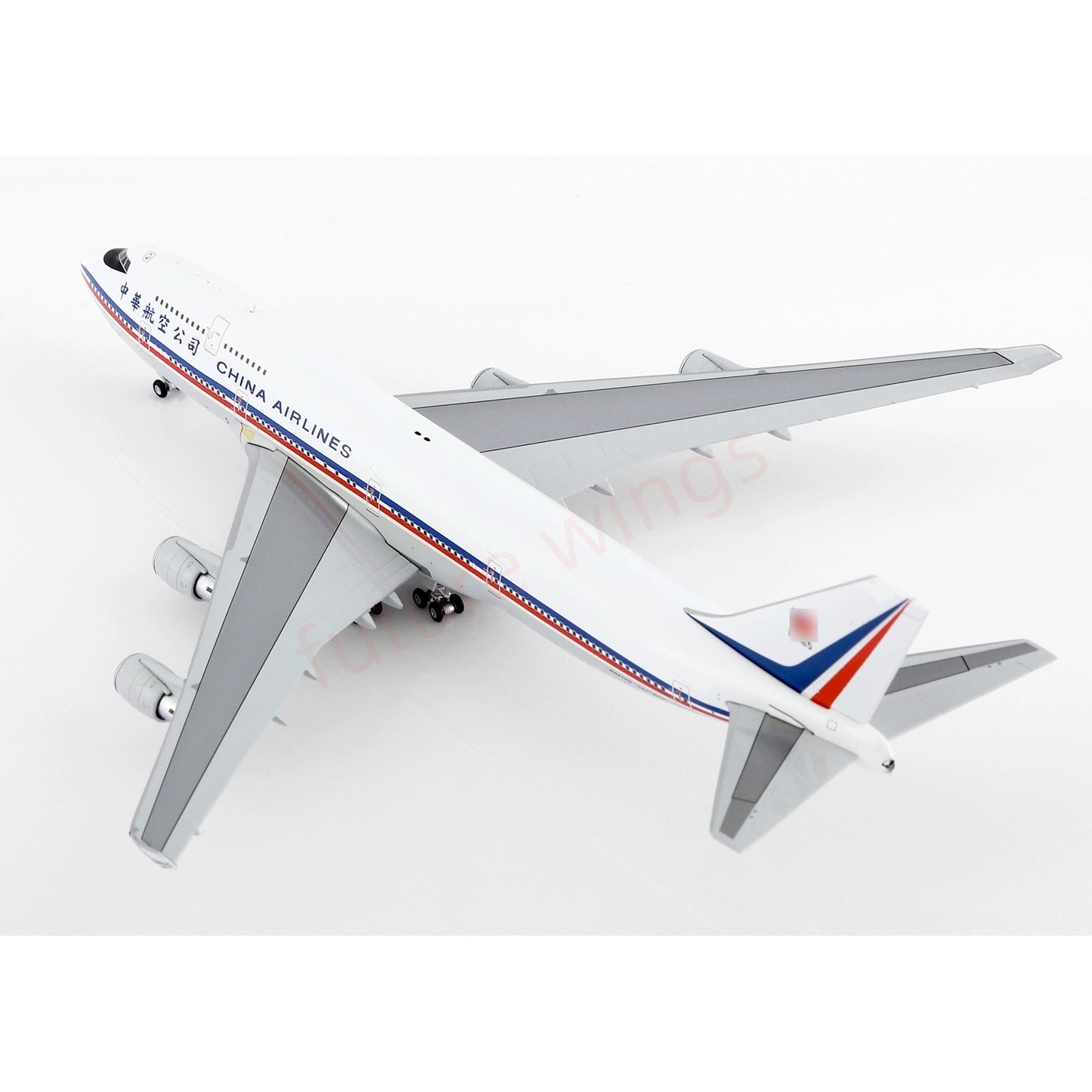 1:400 Kylin Model China Airlines B747-400 B-165 Aircraft Model Free Tractor+Stand