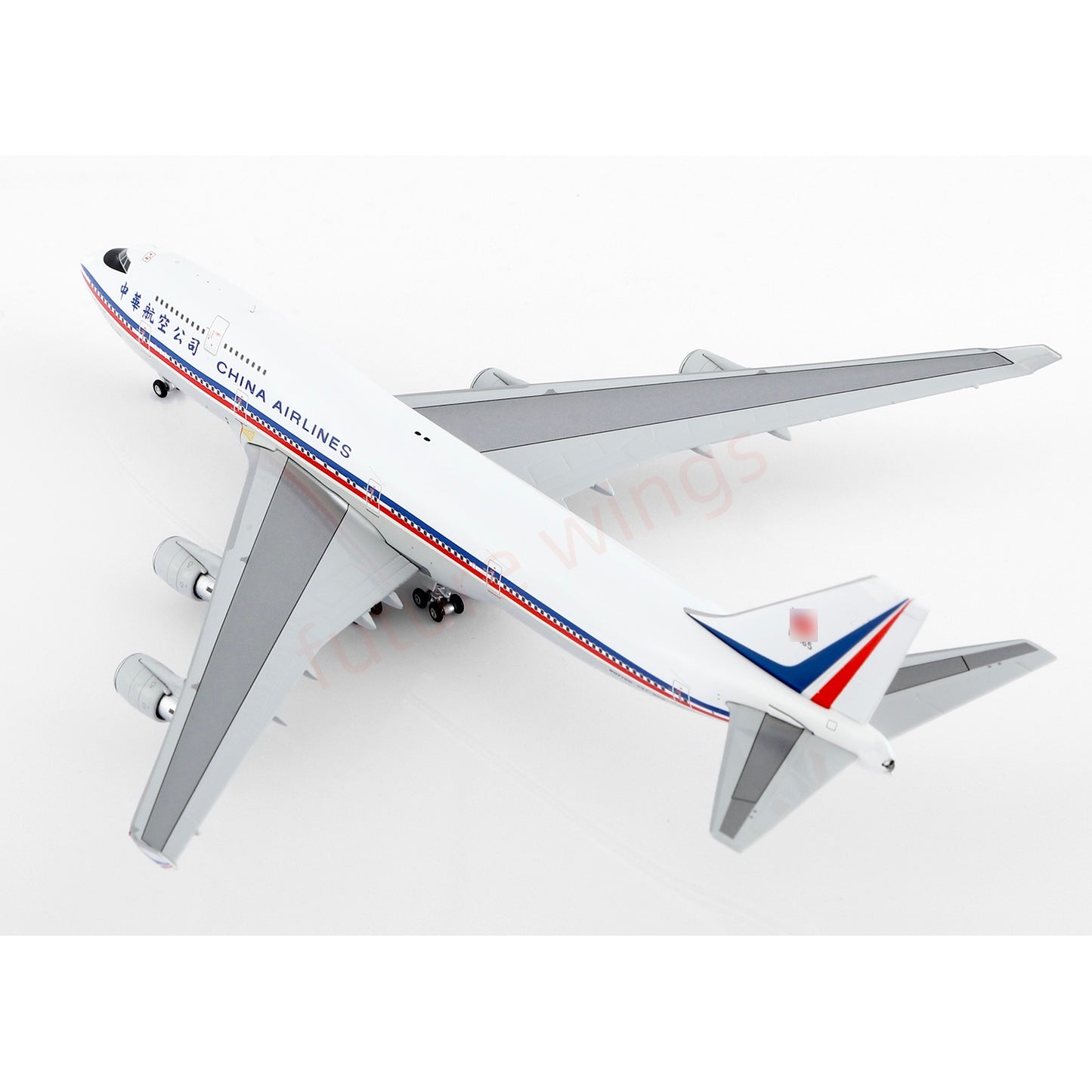 1:400 Kylin Model China Airlines B747-400 B-165 Aircraft Model Free Tractor+Stand