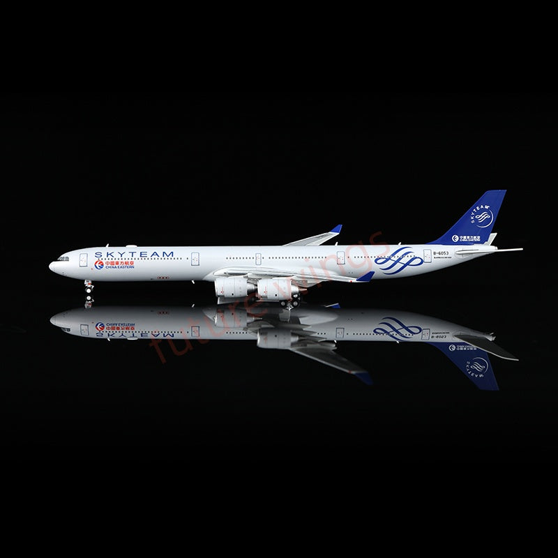 1:400 YY Wings China Eastern Airlines A340-600 B-6053 "SKYTEAM" Aircraft Model+Free Tractor
