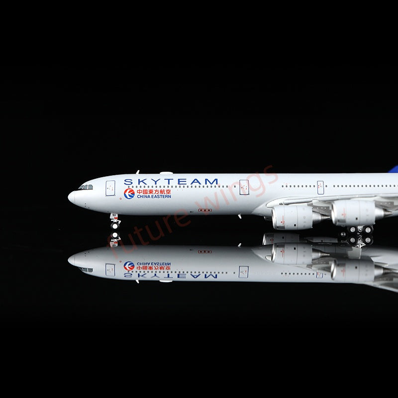 1:400 YY Wings China Eastern Airlines A340-600 B-6053 "SKYTEAM" Aircraft Model+Free Tractor