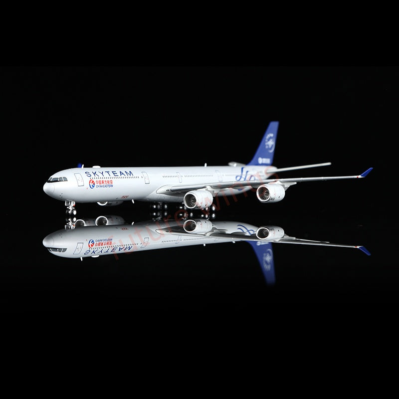 1:400 YY Wings China Eastern Airlines A340-600 B-6053 "SKYTEAM" Aircraft Model+Free Tractor