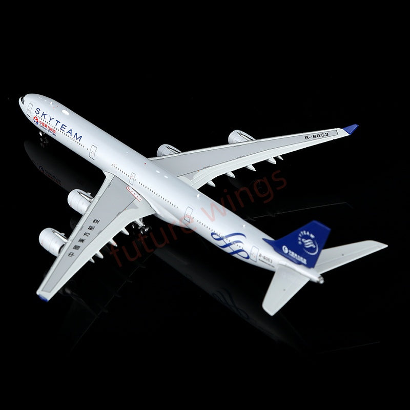 1:400 YY Wings China Eastern Airlines A340-600 B-6053 "SKYTEAM" Aircraft Model+Free Tractor