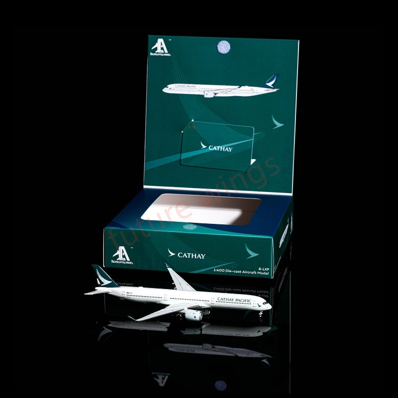 1:400 AeroPolaris Cathay Pacific A350-1000 B-LXP Aircraft Model+Free Tractor
