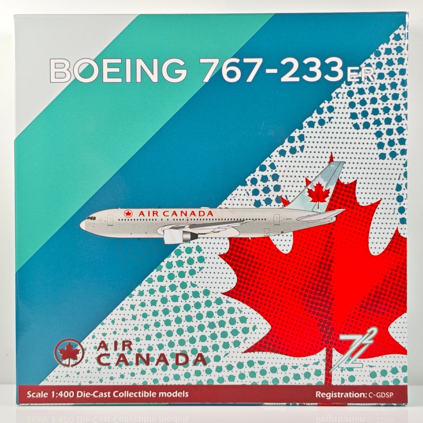 1:400 Z² Model Air Canada B767-200 C-GDSP Aircraft Model+Free Tractor