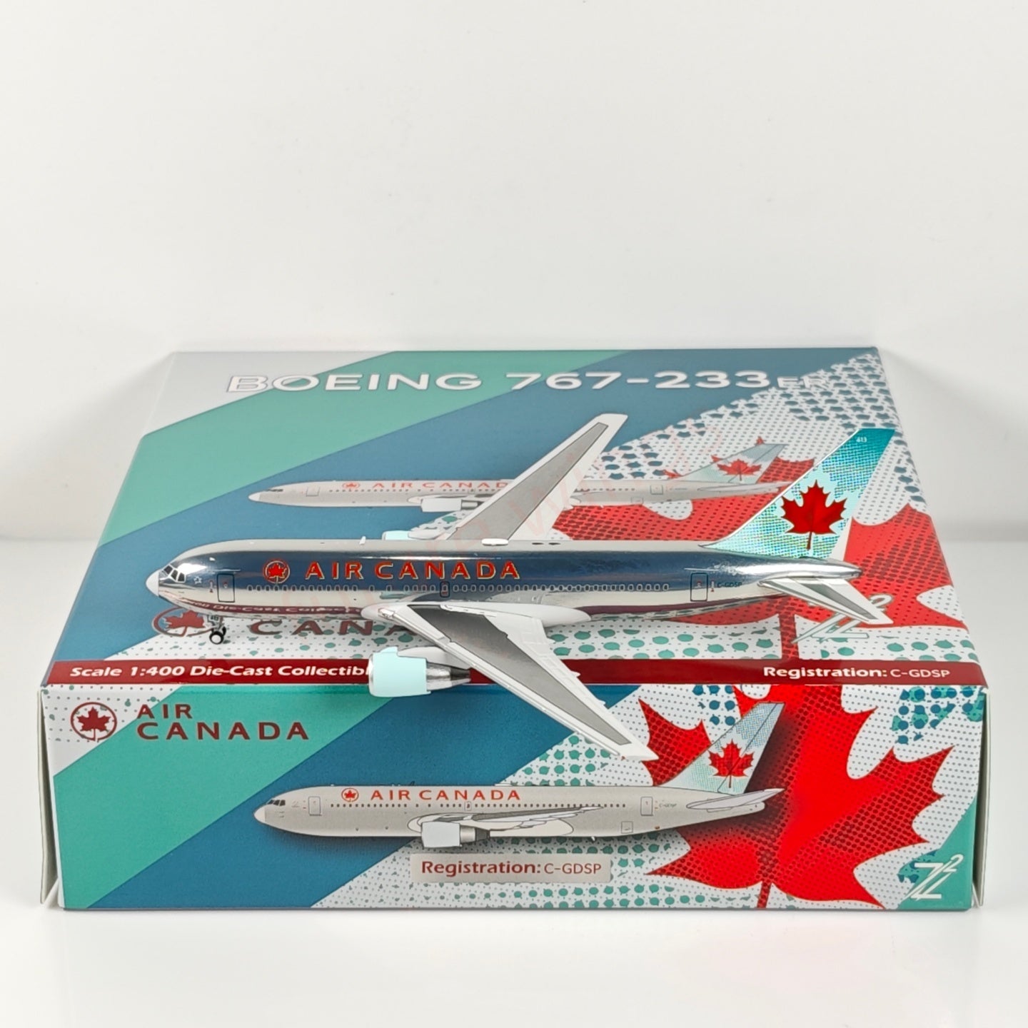 1:400 Z² Model Air Canada B767-200 C-GDSP Aircraft Model+Free Tractor