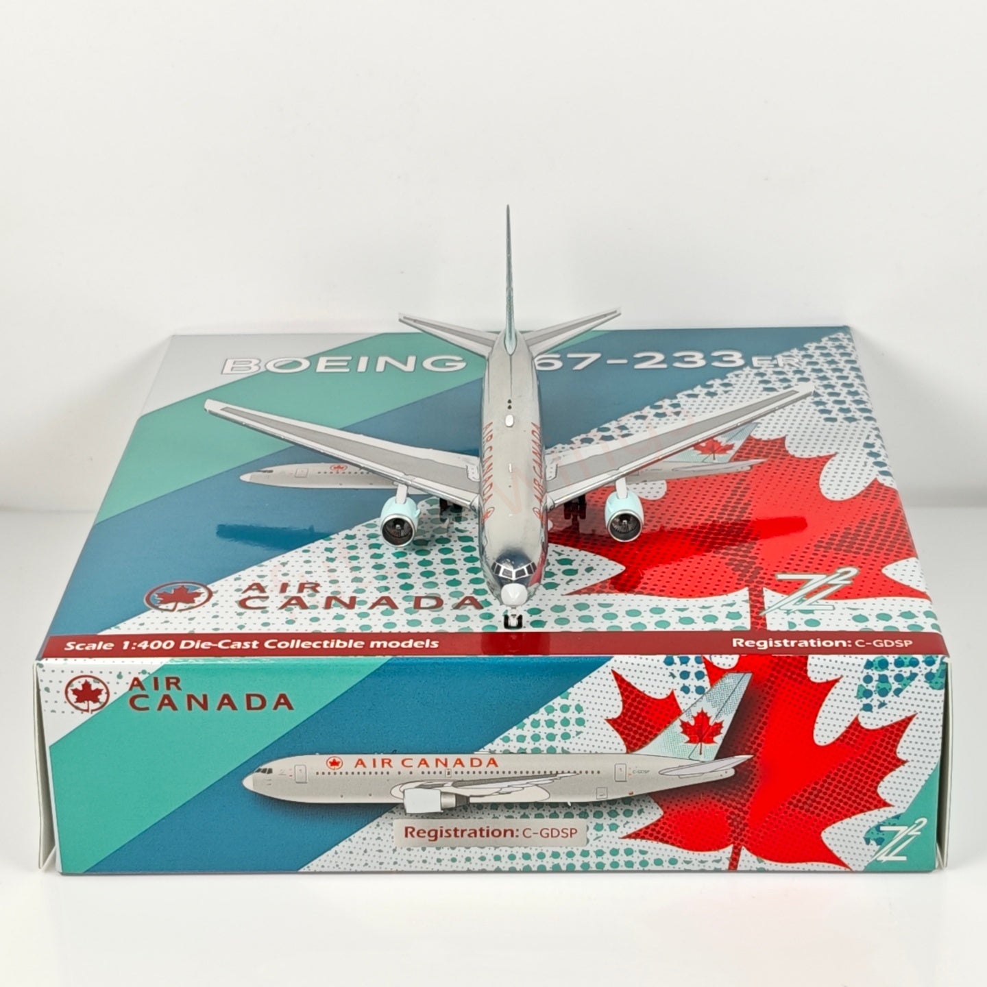 1:400 Z² Model Air Canada B767-200 C-GDSP Aircraft Model+Free Tractor