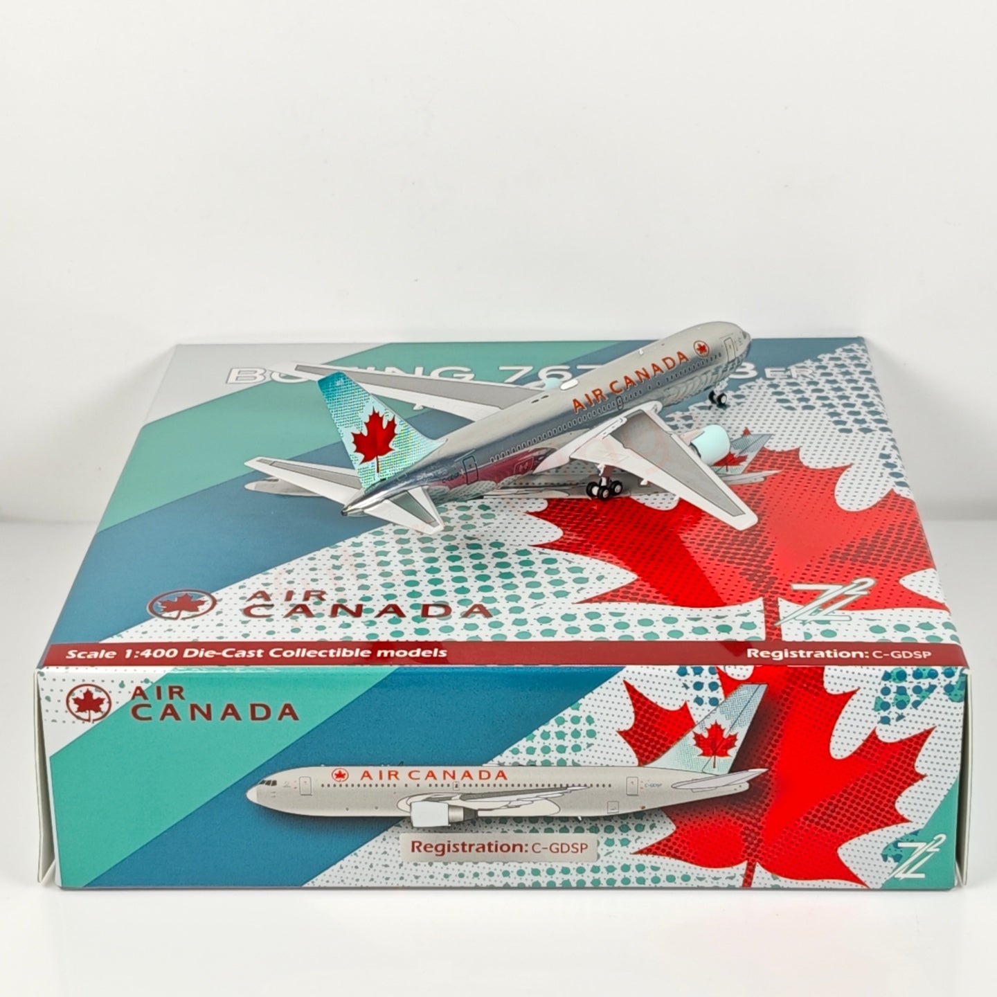 1:400 Z² Model Air Canada B767-200 C-GDSP Aircraft Model+Free Tractor