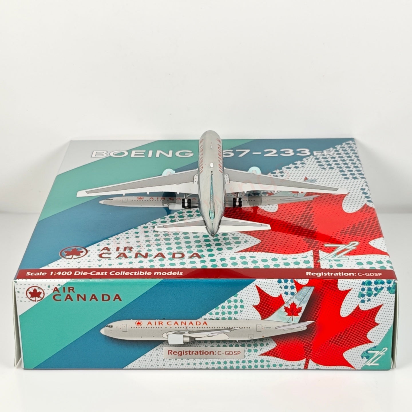 1:400 Z² Model Air Canada B767-200 C-GDSP Aircraft Model+Free Tractor