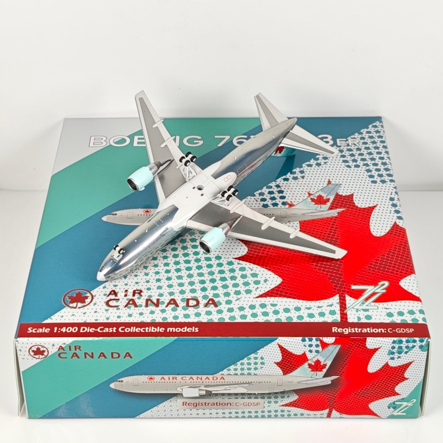 1:400 Z² Model Air Canada B767-200 C-GDSP Aircraft Model+Free Tractor