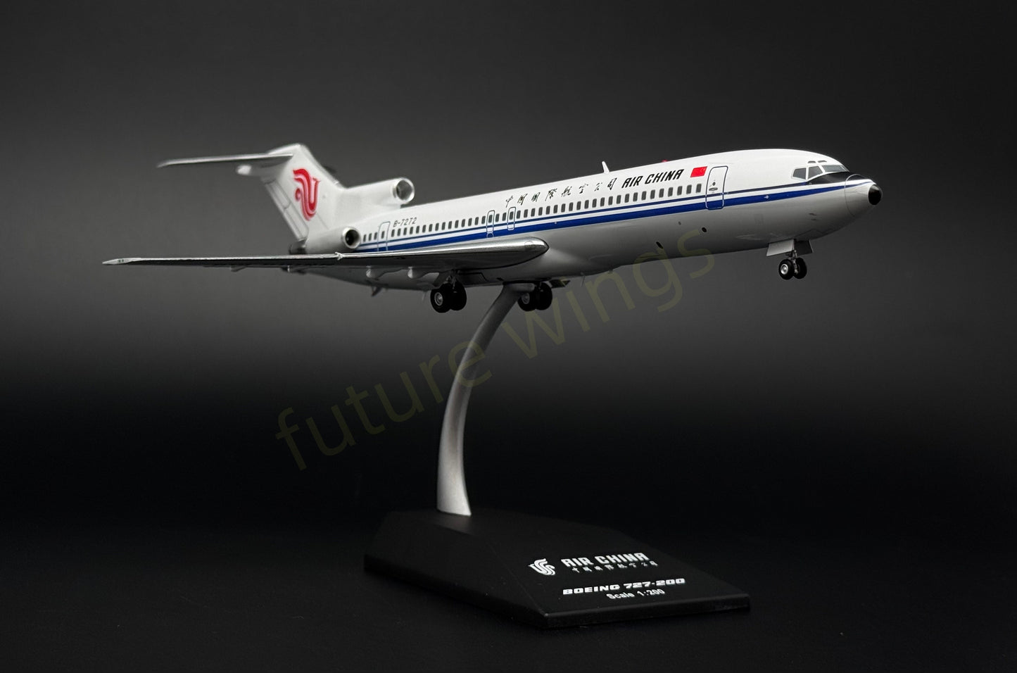 1:200 KJ Model(JC Wings) Air China B727-200 B-7272 Diecast Aircraft Model