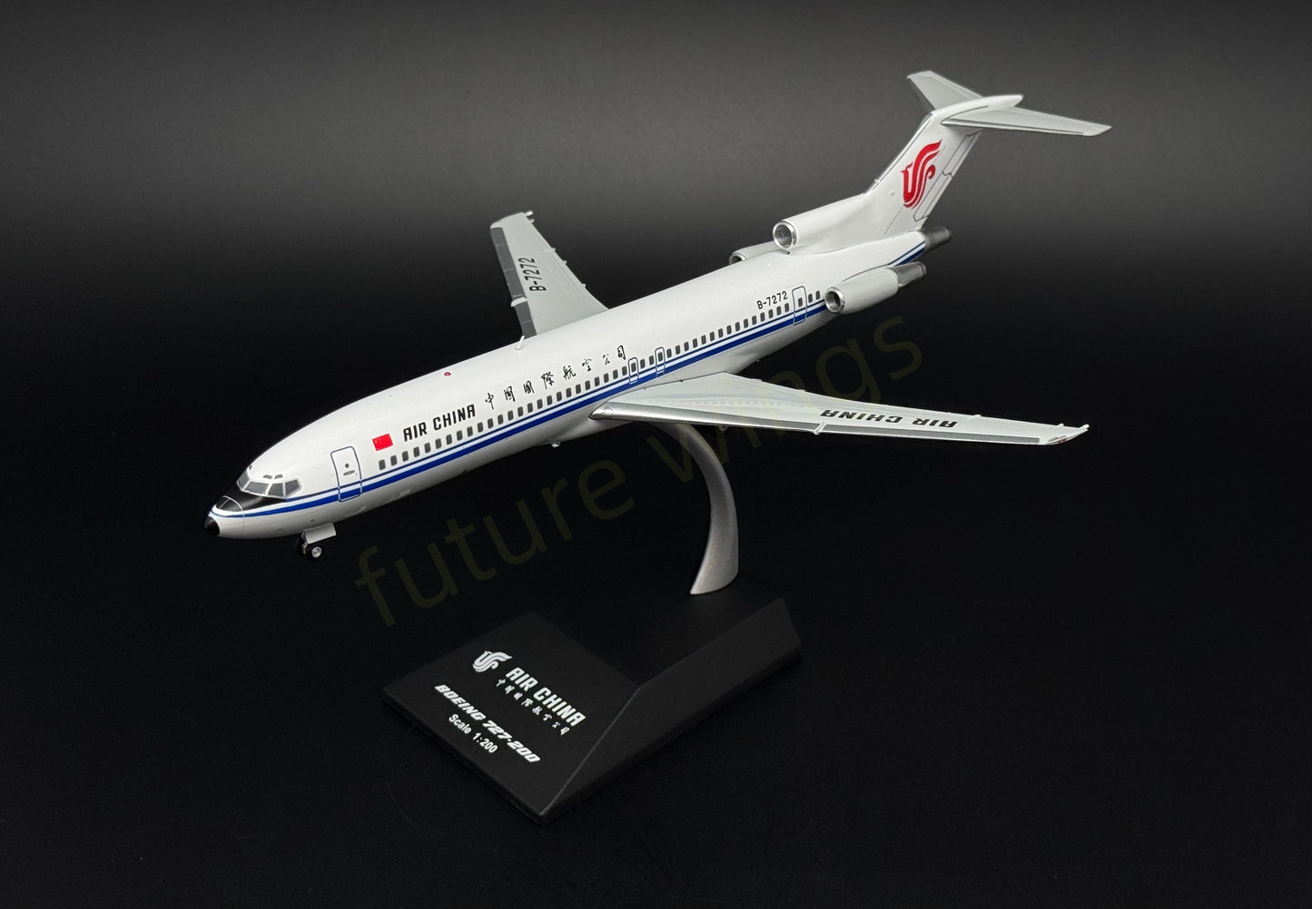 1:200 KJ Model(JC Wings) Air China B727-200 B-7272 Diecast Aircraft Model
