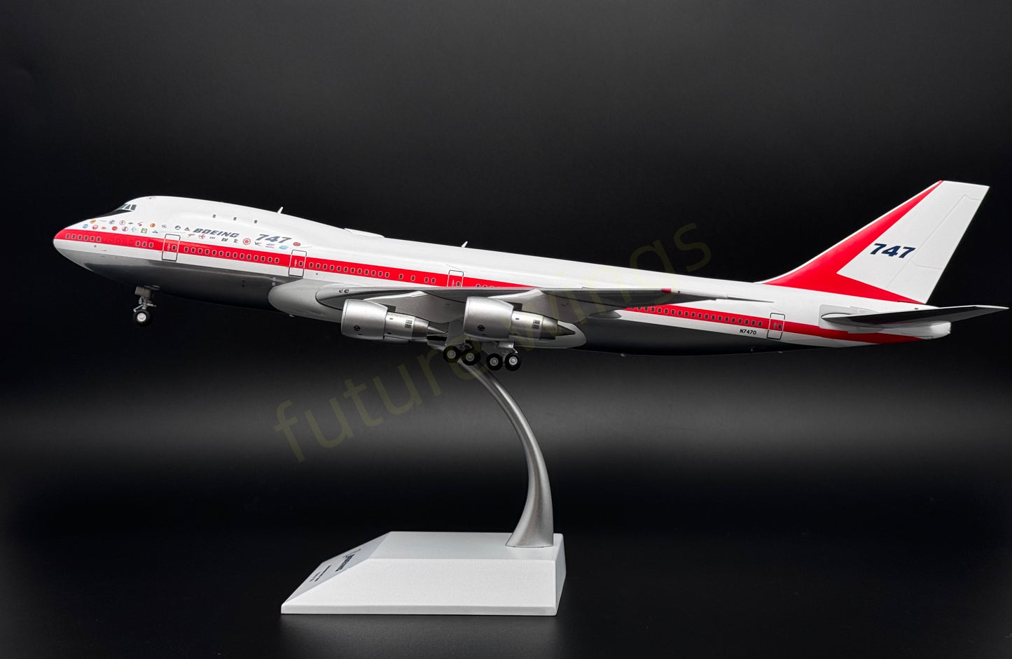 1:200 KJ Model(JC Wings) Boeing B747-100 N7470 "B747 First Flight"Diecast Aircraft Model