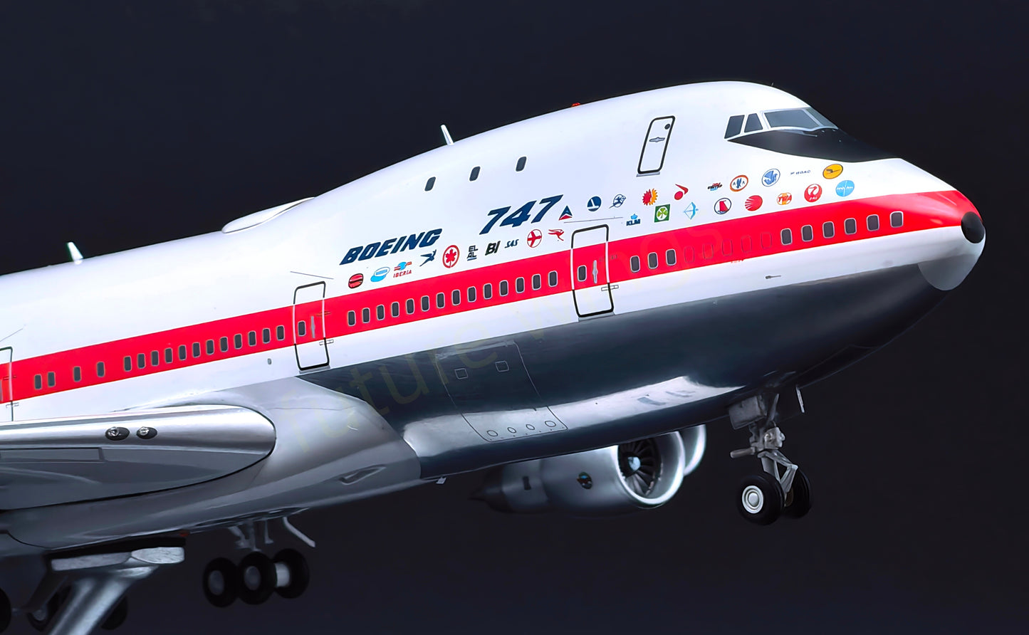 1:200 KJ Model(JC Wings) Boeing B747-100 N7470 "B747 First Flight"Diecast Aircraft Model