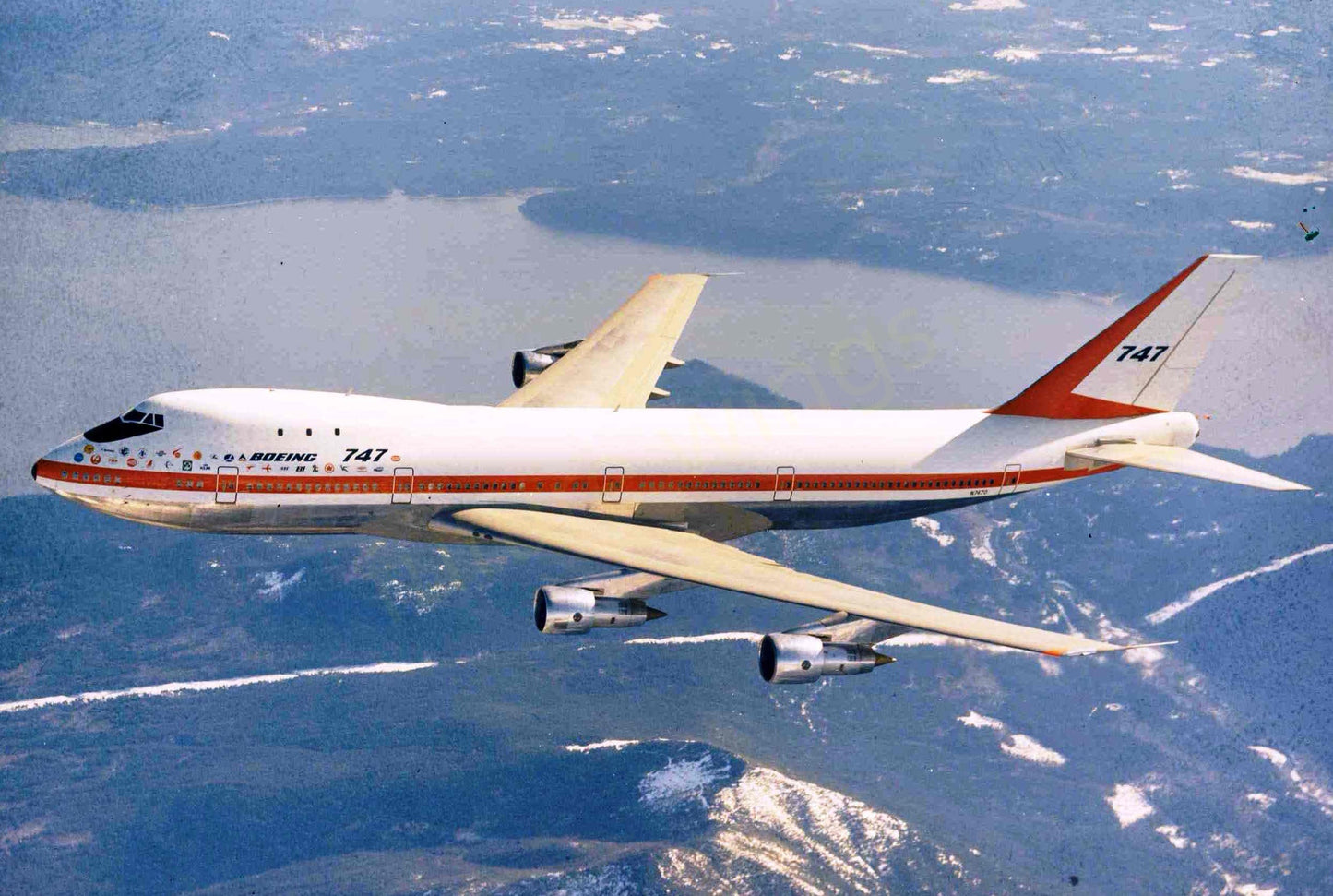 1:200 KJ Model(JC Wings) Boeing B747-100 N7470 "B747 First Flight"Diecast Aircraft Model