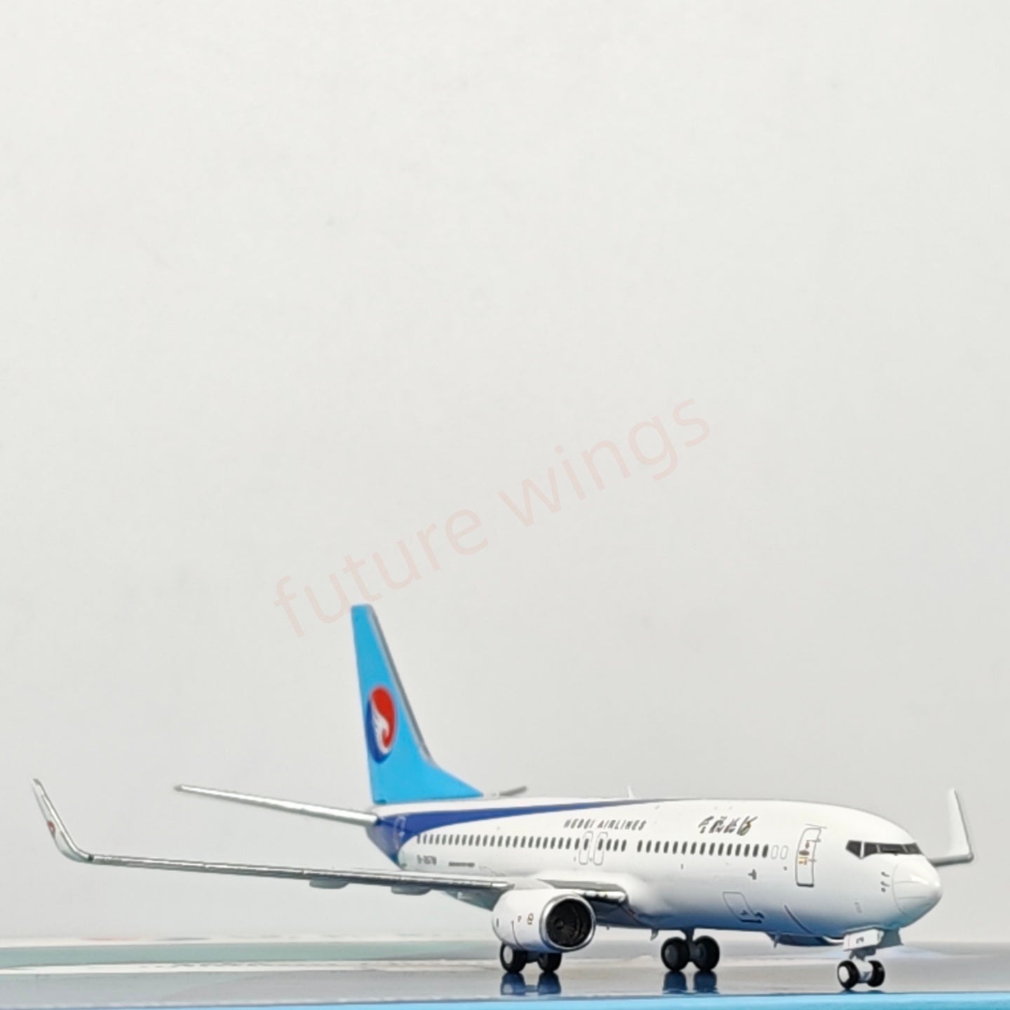 1:400 AeroPolaris Hebei Airlines B737-800 B-207W Aircraft Model+Free Tractor