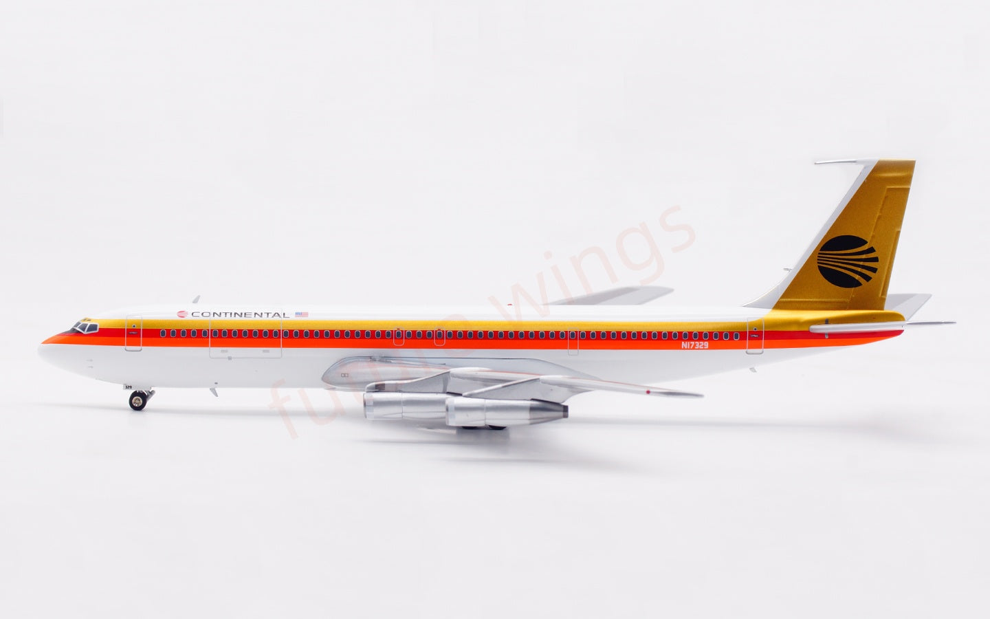 1:200 InFlight200 Continental Airlines B707-300 N17329 Diecast Aircraft Model