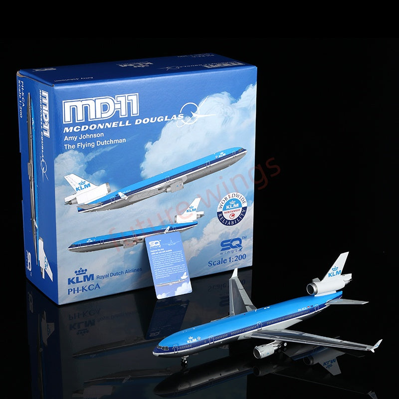 1:200 SQ Wings KLM McDonnell MD-11 PH-KCA Diecast Aircraft Model