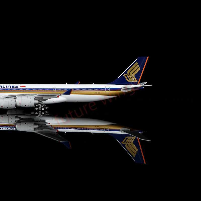 1:400 HX Models Singapore Airlines A340-500 9V-SGA 9V-SGB 9V-SGC 9V-SGD 9V-SGE Aircraft Model+Free Tractor