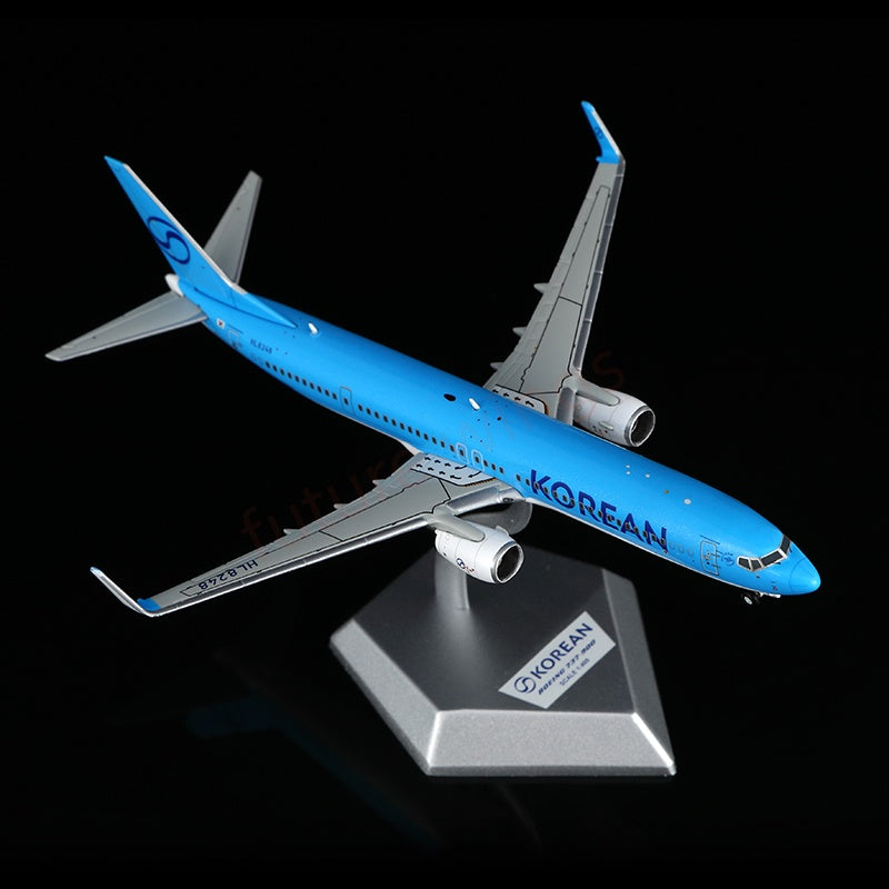 1:400 HX Models Korean Air B737-900 HL8248 Aircraft Model Free Tractor+Stand