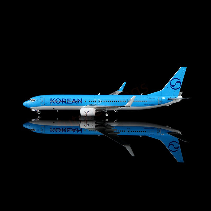 1:400 HX Models Korean Air B737-900 HL8248 Aircraft Model Free Tractor+Stand